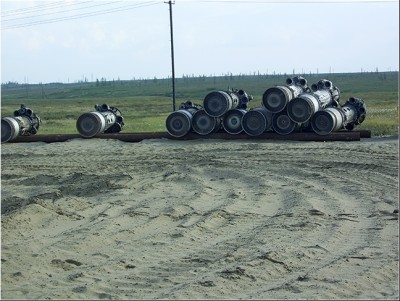 склад турбин под открытым небом